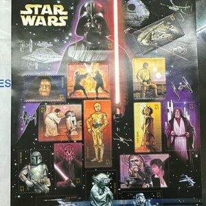 Star Wars 2007 postal stamps great condition never used